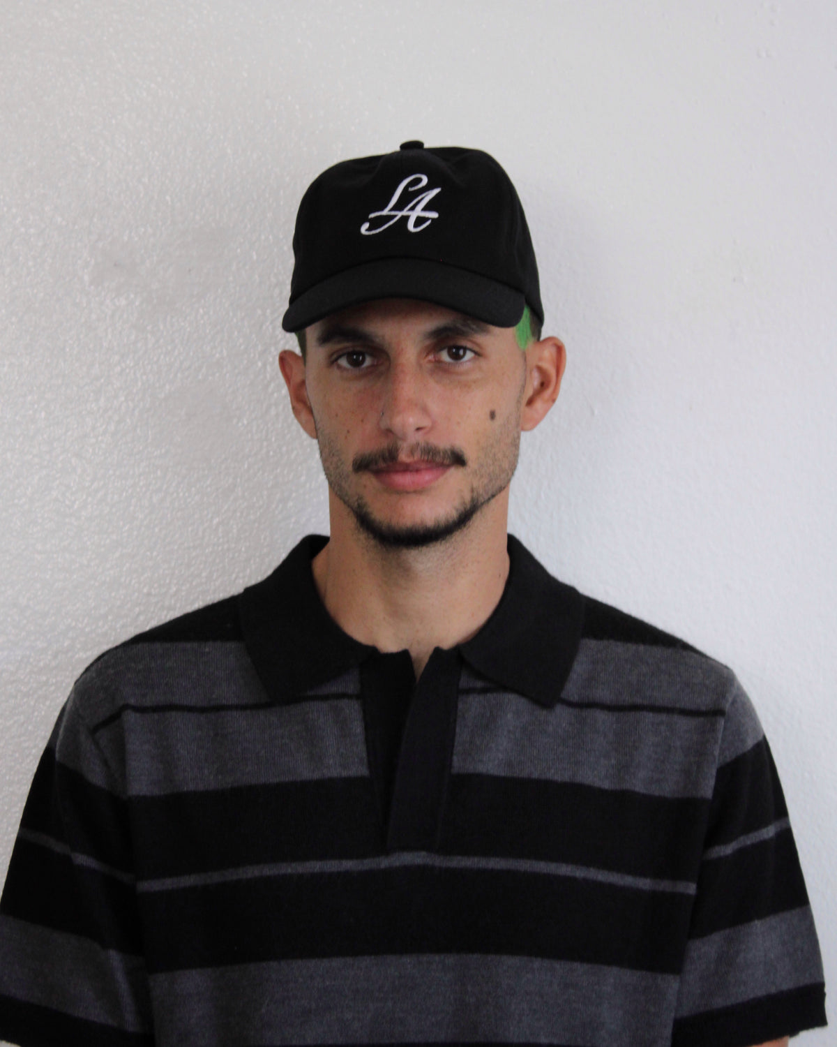 LA Script Velcro Strap Hat In Black