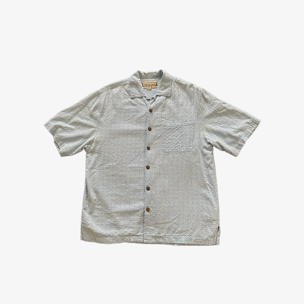 Silk Short Sleeve Button Shirt