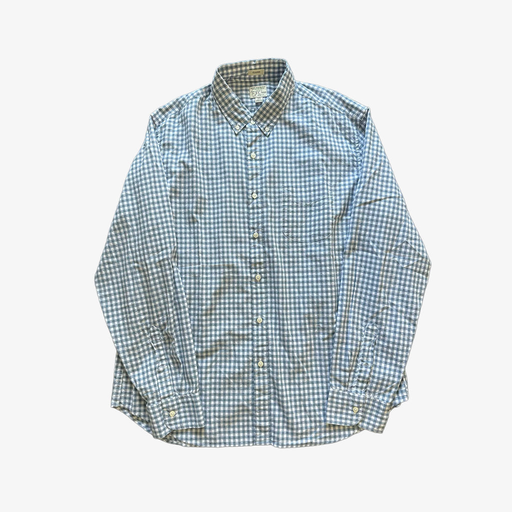 J. Crew Checkered LS Button Up Shirt