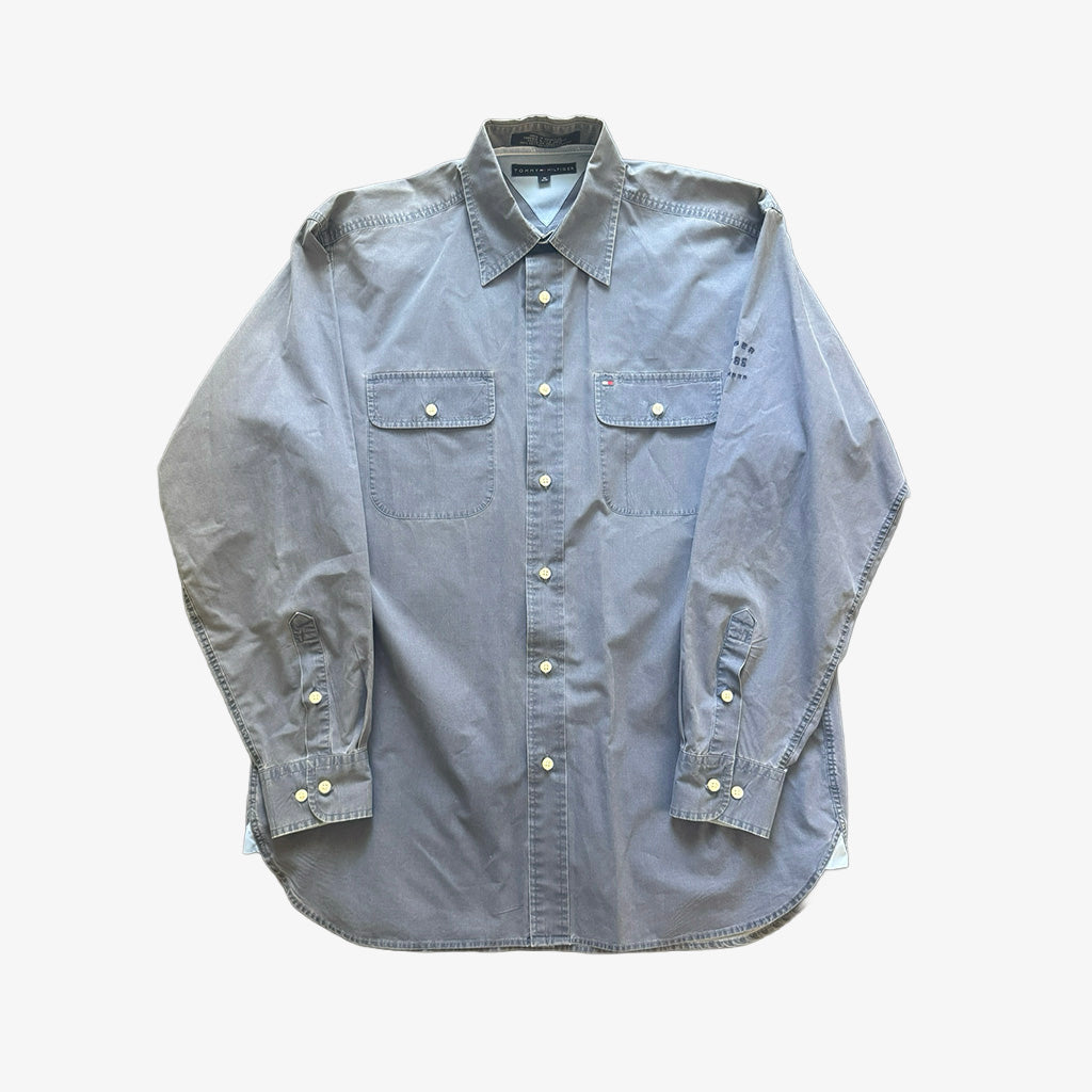 Tommy Hilfiger Blue LS Button Up Shirt