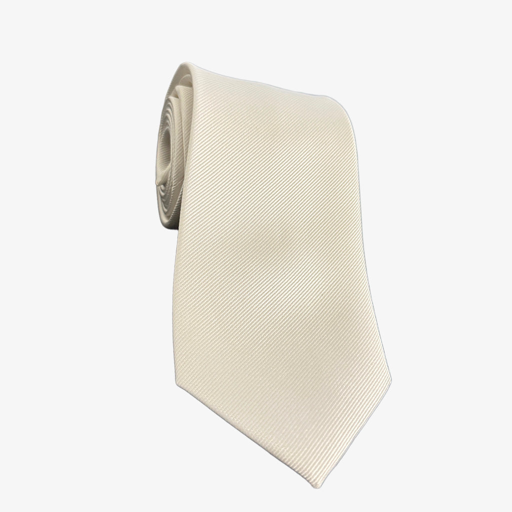 White Silk Tie