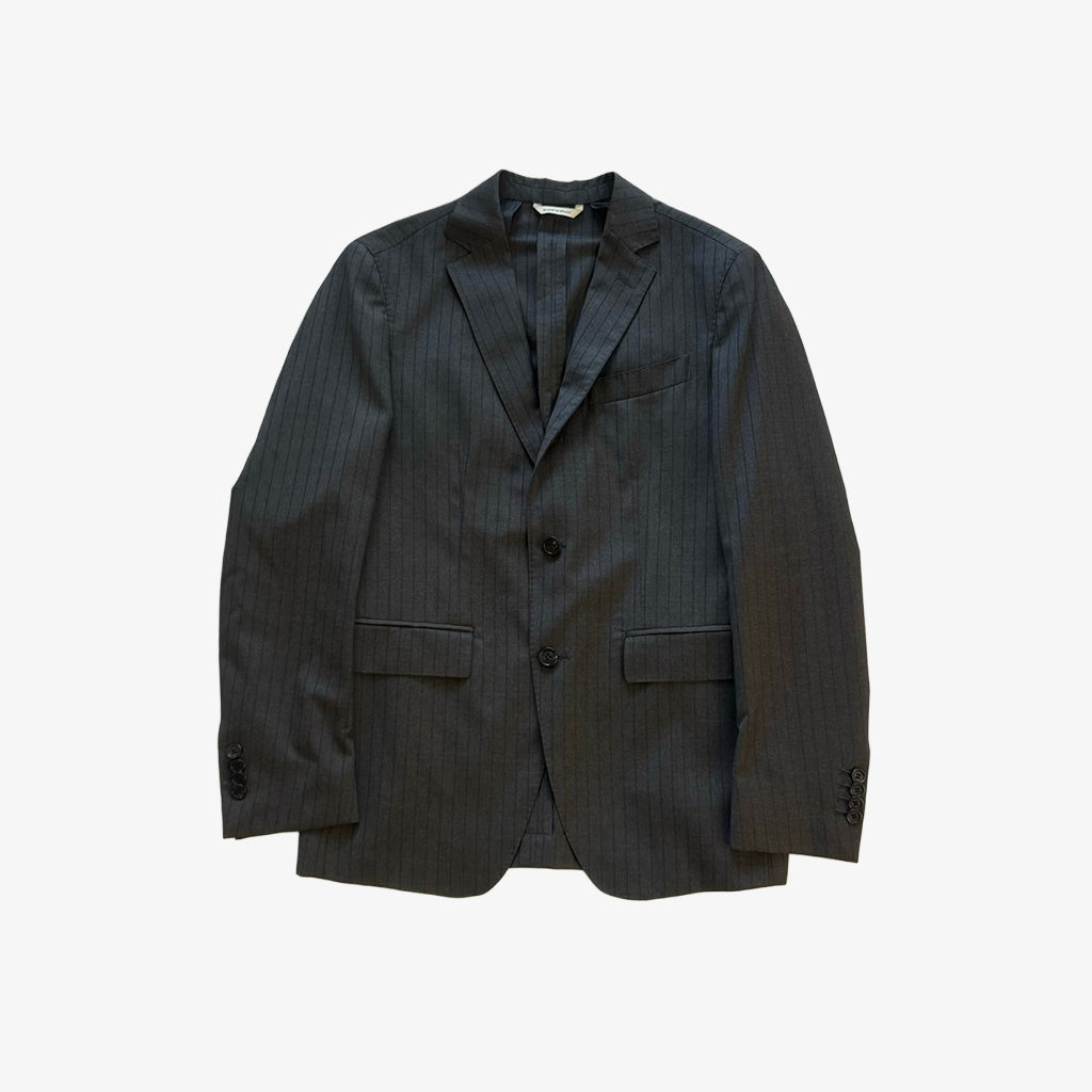 Danpol Torino Charcoal Navy Pinstripe Suit Jacket