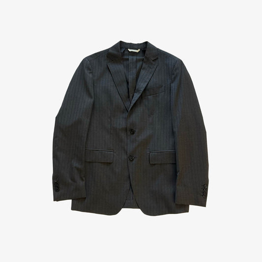 Danpol Torino Charcoal Navy Pinstripe Suit Jacket