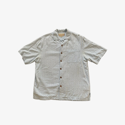 Silk Short Sleeve Button Shirt