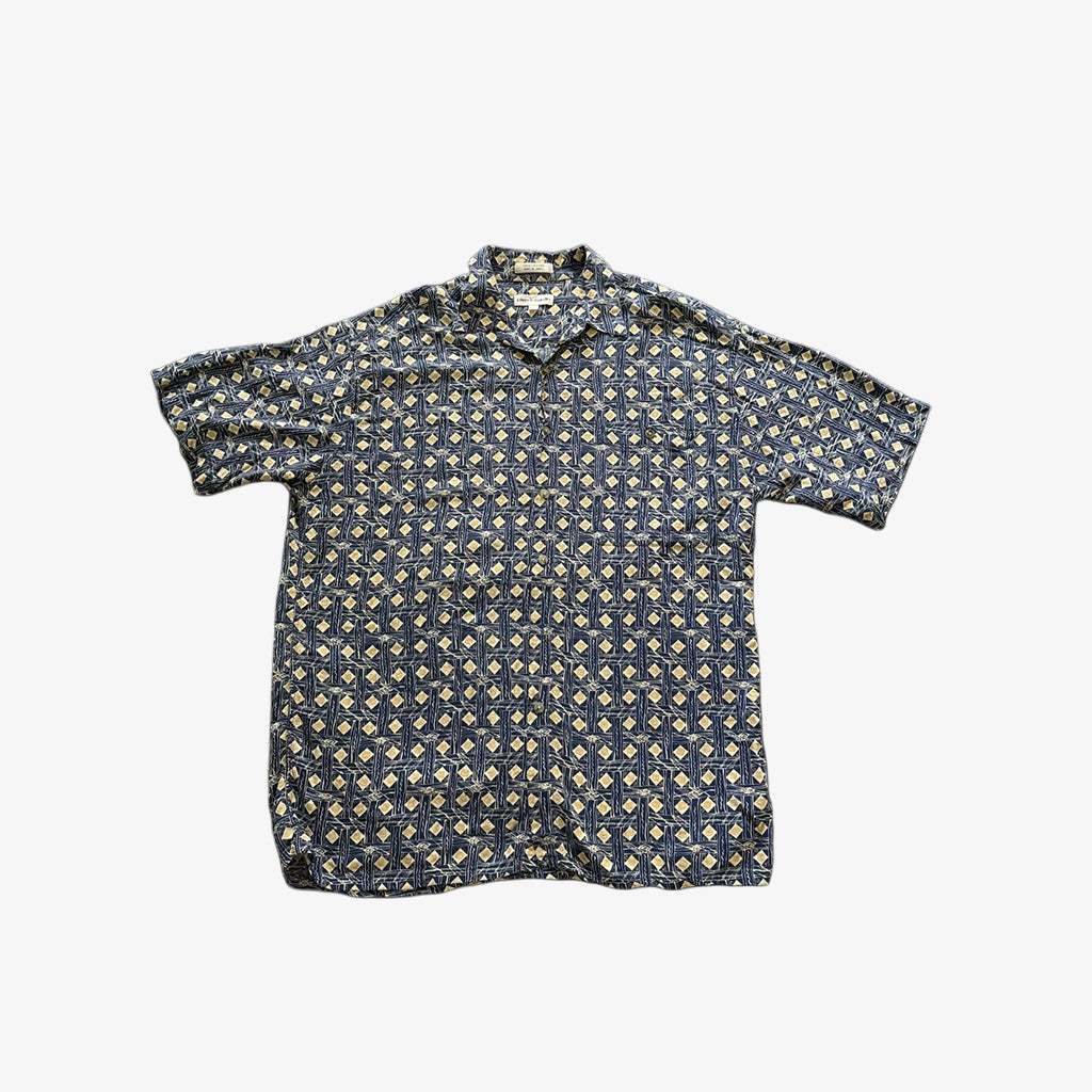 Rayon Short Sleeve Camp Collar Shirt