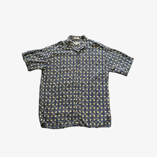 Rayon Short Sleeve Camp Collar Shirt