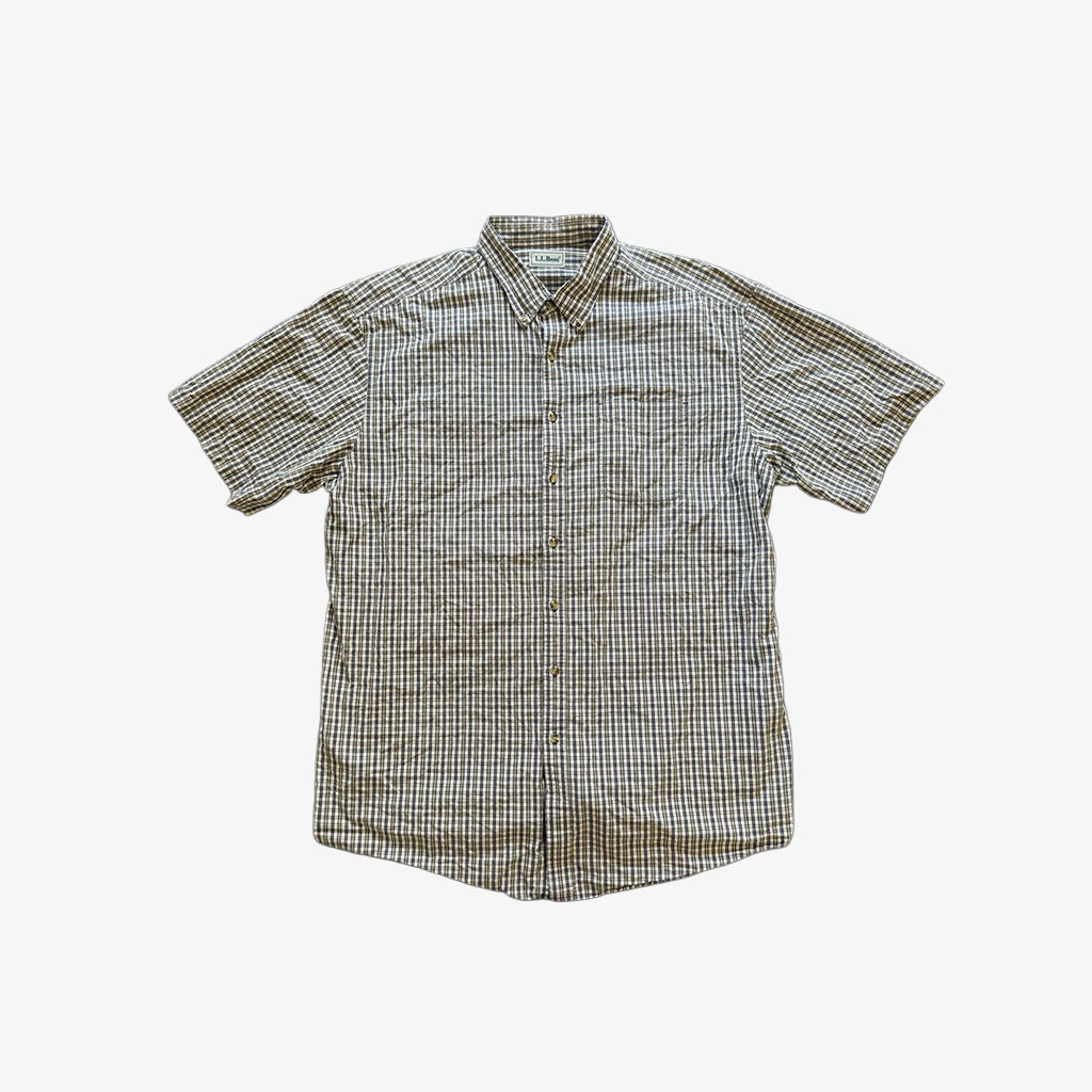 LL Bean Short Sleeve Button Up Shirt