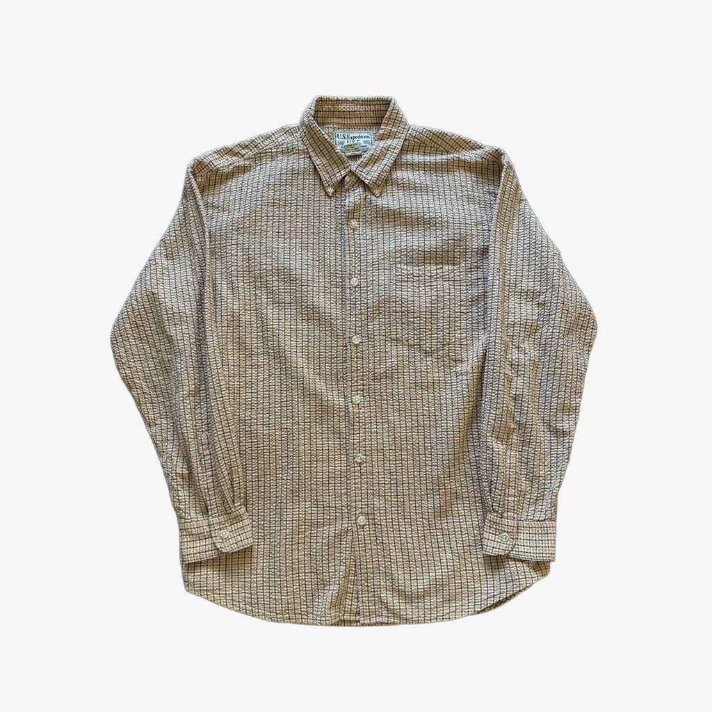 LS Patterned Button Up Shirt