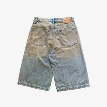 Oversized Denim Shorts