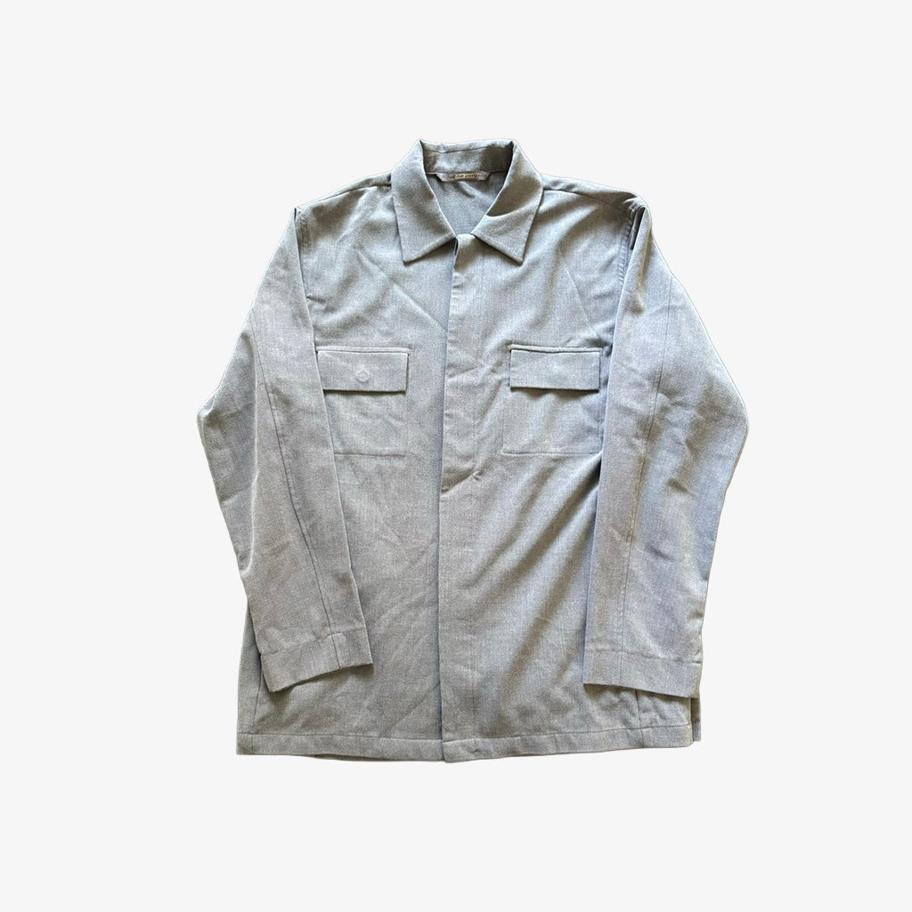 Grey LS Button Up Shirt