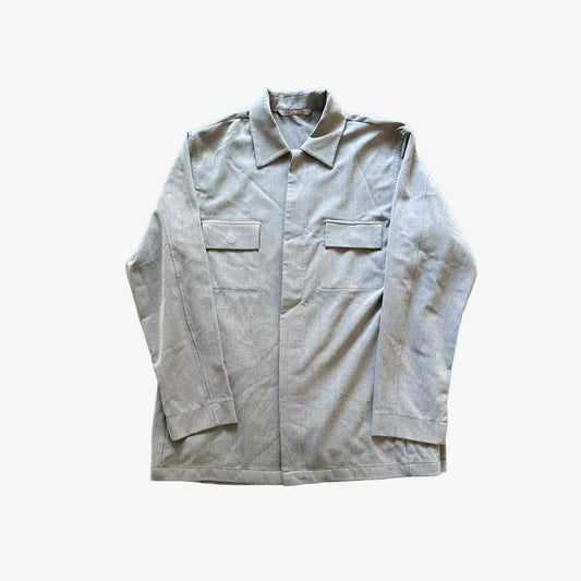 Grey LS Button Up Shirt