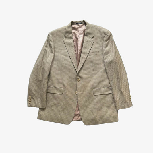 Ralph Lauren Wool Silk Houndstooth Suit Jacket