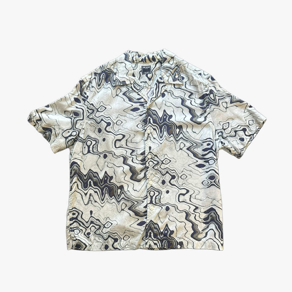 Todd Snyder Graphic Short Sleeve Camp Collar Shirt