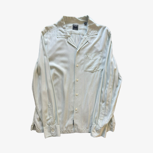 Todd Snyder Camp Collar LS Shirt In Mint