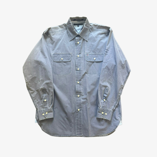 Tommy Hilfiger Blue LS Button Up Shirt