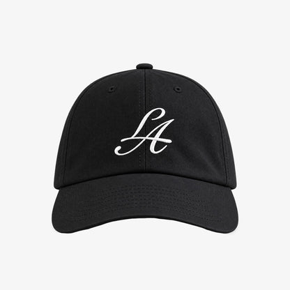 LA Script Velcro Strap Hat In Black